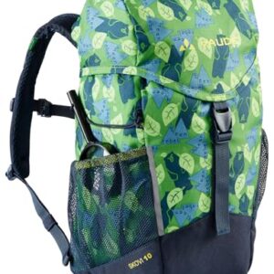VAUDE Kinderrucksack Skovi in Grün, komfortabler Wanderrucksack für Kinder ab 10 Jahren mit viel Stauraum und reflektierenden Elementen
