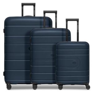 Drei Hartschalen Koffer in verschiedenen Größen, aus hochwertigem Polypropylen, mit TSA-Schloss und 4 Doppelrollen für Reisen