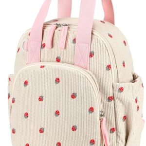 LEDAOU Kinderrucksack, Wasserdicht, für Kinder 2-4 Jahre, Kita und Schule, Jungen und Mädchen (Erdbeerreis)