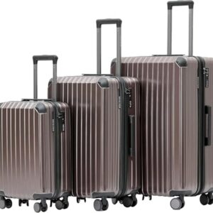 Münicase M816 TSA-Schloss, Dehnungsfuge, Teleskopgriff, Reisekoffer mit 4 Rollen, Hartschale für Reisen