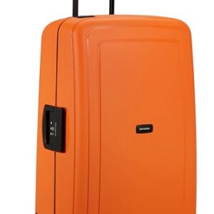 Orange Samsonite Reisekoffer mit 75 cm Länge und 102 Liter Kapazität für bequemen Reisen