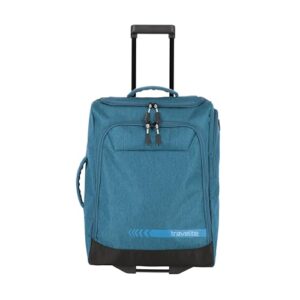 Praktische Reisetasche für alle Anlässe, Trolley mit Rollen, Boardcase, Handgepäck Koffer, Urlaub und Sport, 55 cm, 44 Liter