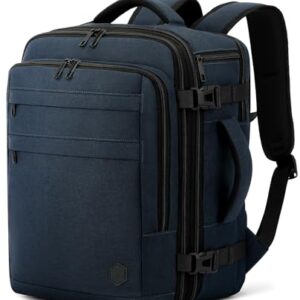 Erweiterbares Handgepäck für Reisen, passt zu 15,6 Zoll Laptops, dunkelblau