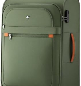 Ein Weichschalenkoffer mit geräumigem Innenraum, stabilen Rollen und individuell einstellbarem Zahlenschloss. Ideal für Reisen und Alltagsgebrauch.