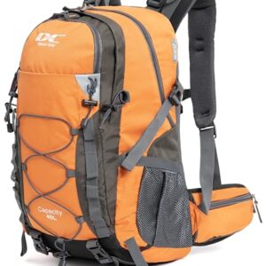 Wanderrucksack 40 Liter Reisetasche mit Regenschutz, wasserdichter Rucksack für Damen und Herren