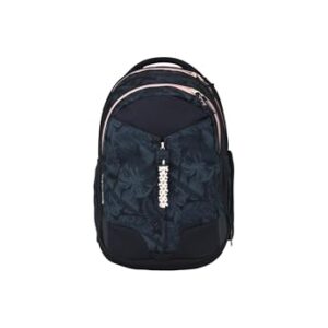 Ergonomischer Rucksack für Schüler ab 5. Klasse mit großem Stauraum und Organisationselementen, Blau-Mitte Nacht Jungle - Design