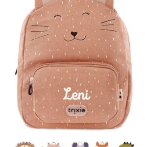 Persönlicher Kindergarten-Rucksack mit Tiermotiv und eigenem Namen, ideal für Schule und Hort