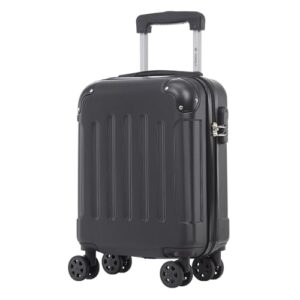 Trolley Koffer, Reisekoffer mit 4 Rollen 360°, Zahlenschloss und weicher Gummigriff für Reisen und Camping