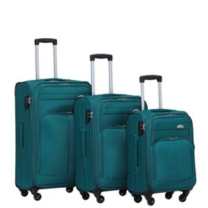Praktisches und vielseitiges Gepäckset für die Reise mit Vorder-Taschen, Oberer Öffnung und Dehnungsfuge. Das BEIBYE Stoff Kofferset bietet genug Platz für Kleidung, Schuhe und andere wichtige Dinge.