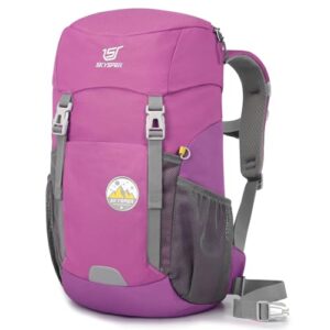 Wanderrucksack für Kinder, 15 Liter, Rucksack mit Brustgurt für Jungen und Mädchen, ideal für Outdoor-Aktivitäten wie Wandern und Camping