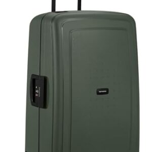 Hartschalenkoffer Samsonite S'Cure Renewed 75 cm, dunkelgrün, mit Dreipunkt-Verschluss und Leichtdesign