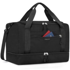 Wasserdichte Reisetasche mit Nasse Tasche und Schuhfach, ideal für den Flug oder als Wochenendtasche