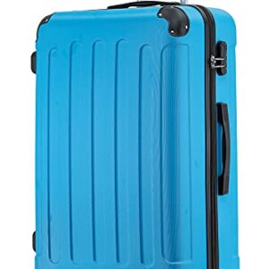 Beibye Hartschalen-Koffer Trolley Rollkoffer Reisekoffer mit 4 Rollen in Turquoise Farbe, ideal für Handgepäck und Reisen