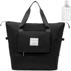 Flintronic Reisetasche Damen, faltbar, wasserdicht und ideal für Sport & Reisen