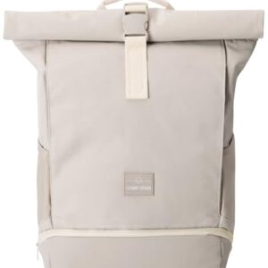 Johnny Urban Rucksack Damen und Herren in Beige mit Rolltop und Laptopfach - perfekt für Uni, Fahrrad, Business und Reisen
