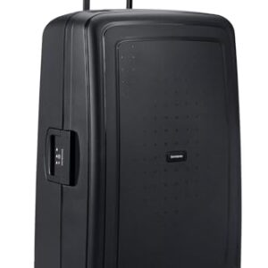Samsonite S'Cure Renewed Hartschalenkoffer 81 cm, Extra Groß, Check-in Koffer mit Dreipunkt-Verschluss und TSA-Funktion, Leicht, 5 KG, Schwarz
