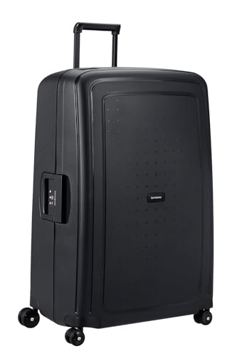 Samsonite S'Cure Renewed Hartschalenkoffer 81 cm, Extra Groß, Check-in Koffer mit Dreipunkt-Verschluss und TSA-Funktion, Leicht, 5 KG, Schwarz