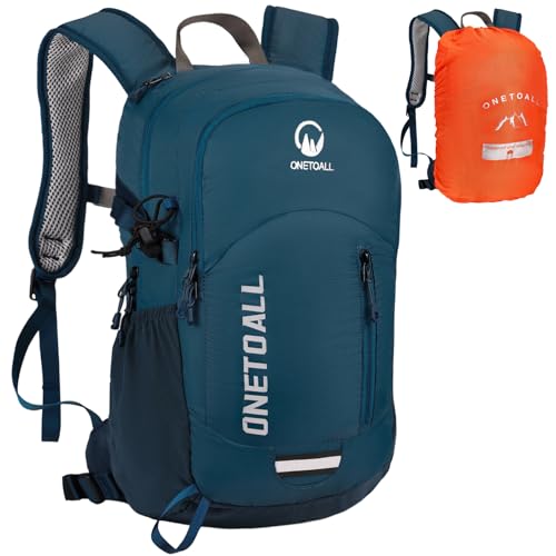 Leichter, wasserdichter Wanderrucksack mit Diebstahlsicherung und Rückenbelüftung für Damen und Herren - ideal für Wanderungen, Tagestouren und Reisen