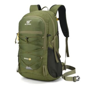 Wanderrucksack mit atmungsaktiver Rückenbelüftung und Regenschutz für Outdoor-Aktivitäten wie Wandern, Tagestouren und Camping
