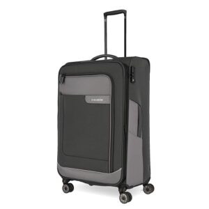Weichschale aus recyceltem Material, Gepäckserie VIIA: Trolley mit Dehnfalte + Kantenschutz