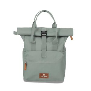 Travelite Reiserucksack Rolltop mit 14 Zoll Laptopfach, Rolltop-Funktion, aus widerstandsfähigem Polyester gefertigt, ideal für Städtetrips oder als Arbeitsrucksack