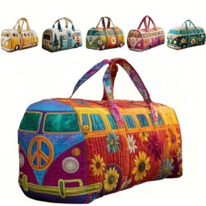 Boho-Wochenendtasche mit verstellbarem Tragegurt, ideal für Damen bei Kurztrips oder Alltag