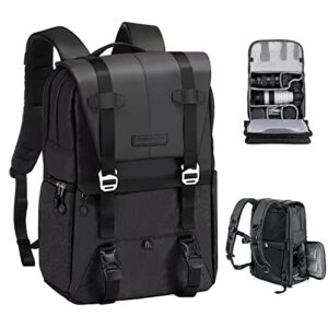 K&F CONCEPT Kamerarucksack 20L, Große Camera Backpack mit Laptopfach und Regenschutz für Fotounterweg