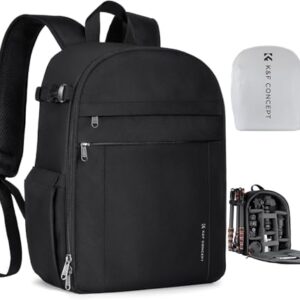 Kamerarucksack für Fotografie und Alltag mit Regenschutz, perfekt geeignet für Spiegelreflex DSLR SLR Stativ und Kameratasche