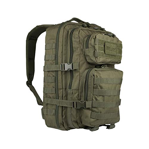 Taktischer Militär Rucksack mit MOLLE-System für Outdoor, Camping & Einsatz - Oliv, L