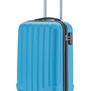 Harter Kabinenkoffer mit TSA Schloss und 360° Rollen, leichte Handgepäcktasche aus ABS für Reisen, flugzeugtauglich und airline approved