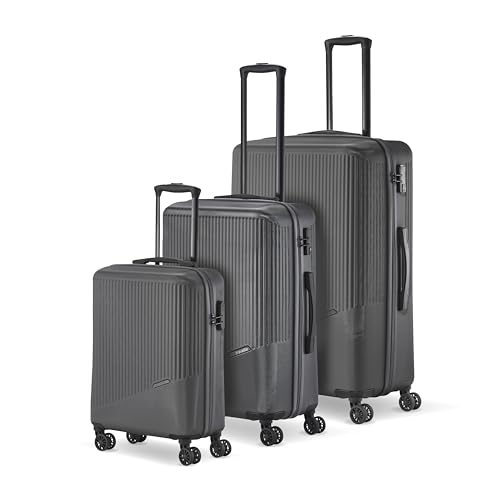3-teiliges Koffer Set von Travelite mit 4-Rad Trolleys, TSA-Kombinationsschloss und verschiedenen Größen für Reisen