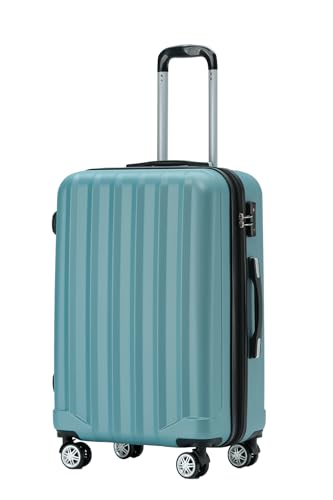 TSA-Schloß Gepäck Zwillingsrollen Reisekoffer Koffer Trolley Hartschale Dehnungsfuge XL, Einweg-Trolley, Reisetasche für Auslandsflug