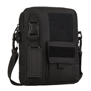 HUNTPVP Taktische Umhängetasche mit Molle, ideal für Outdoor-Aktivitäten wie Camping, Wandern oder Trekking. Wasserdichte und robuste Tasche mit externem Molle-System.
