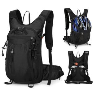 Outplea 15L Leicht Fahrradrucksack Herren Damen, Kleiner Wanderrucksack Motorrad Rucksack, Trailrunning Rucksack Laufrucksack Trinkrucksack für Marathon Laufen Wandern