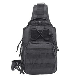 Taktische Umhängetasche mit MOLLE-System und Nylon-Crossbody-Rucksack-Design für Outdoor-Aktivitäten wie Wandern, ein robustes Begleiter