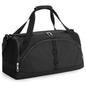 Rieeyrslza Sporttasche 40L Reisetasche Duffel Bag mit Schuhfach, Übernachtungstasche, Nassfach und Schultergurt für Damen und Herren