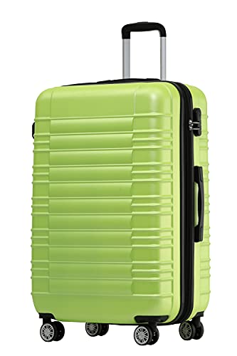 BEIBYE Reisekoffer 2088 Hartschalekoffer Gepäck Koffer Trolley Bordcase Handgepäck M in 14 Farben (Grün)