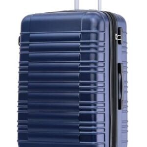 BEIBYE Reisekoffer 2088 Hartschalekoffer Gepäck Koffer Trolley Größe L in 14 Farben (Dunkelblau) - hochwertiger Reisekoffer aus ABS Kunststoff mit stabilem und schlagfestem Oberflächenschutz