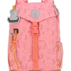 Lässig Kinderrucksack, 9 Liter, für Kinder ab 3 Jahren, pinker Wanderrucksack mit vielen Taschen und Reflektoren