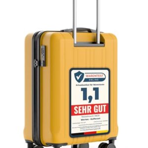 Wertes Handgepäck Koffer 55x40x20cm - 36L - TSA Schloss - Reisekoffer mit Doppelrollen und Teleskopgriff
