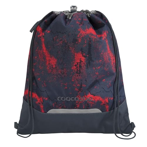 Turnbeutel mit Reißverschlussfach und Kordelzug, reflektierende Elemente, Schnalle zur Befestigung am Schulrucksack, 10 Liter, ab der 3. Klasse