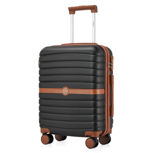Leichtgewichtiges KONO Handgepäck mit ABS-PC-Hartschale und leisen Doppelrollen, ideal für Reisen und Tagesausflüge