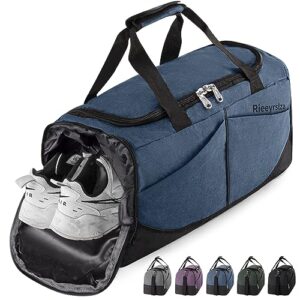 Wasserdichte Sporttasche mit Schuhfach für Fitness, Reisen und Outdoor-Aktivitäten. Große Tasche mit geräumiger Haupttasche und 5 separaten Taschen.