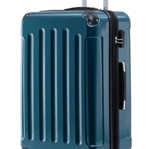 Reisetasche mit Zwillingsrollen, harte Schalen aus PC/ABS-Mischung, komfortable Rollen und gummierte Bodenplatten, perfekt für Reisen in verschiedenen Größen (M-L-XL)