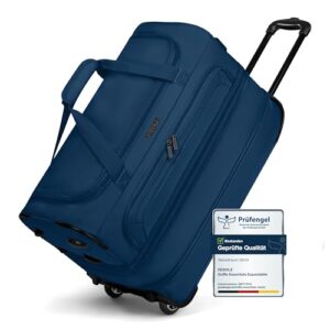 REDOLZ 2-Rollen MEDIUM Trolley-Reisetasche - Top-Qualität für deine Reise, praktisch und stilvoll. Zweckmäßige Tasche mit zwei Rollen, großem Hauptfach und Bodenfach für Urlaube, Geschäftsreisen oder Krankenhaus-Aufenthalte