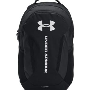 Under Armour Hustle 6.0 Rucksack in schwarz, OSFM Unisex mit großzügiger Tragetasche und praktischen Materialien